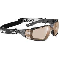 Lunettes de s&eacute;curit&eacute; RUSH+ 2.0 XP avec monture noire et grise, M/G, Lentille Cuivre, Antibu&eacute;e/Anti-&eacute;gratignures, ANSI Z87+ Rideout Tool & Machine Inc.