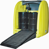 Drum Hardcover & Spillpallet™, 65" L x 58" W x 69" H, 6000 lbs. Load Capacity SI740 | Rideout Tool & Machine Inc.