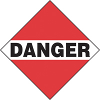 Danger Mixed Load TDG Placard, Plastic SJ390 | Rideout Tool & Machine Inc.