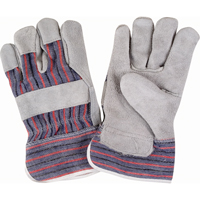 Gants d'ajusteur rugueux, Grand, Paume en Cuir de vache refendu, Doublure en Coton Rideout Tool & Machine Inc.