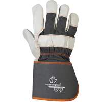 Endura<sup>®</sup> Fitters Work Gloves, One Size, Grain Cowhide Palm, Cotton Inner Lining SM856 | Rideout Tool & Machine Inc.