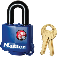 Weather-Resistant Padlock, Keyed Different, Laminated Steel, 1-9/16" Width Rideout Tool & Machine Inc.
