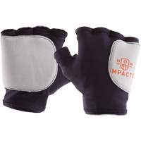 Palm/Side Fingerless Protection Gloves - Right, X-Small, Suede Palm, Slip-On Cuff Rideout Tool & Machine Inc.