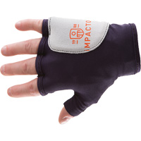 Palm/Side Fingerless Protection Gloves - Right, X-Small, Suede Palm, Slip-On Cuff Rideout Tool & Machine Inc.