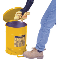 Oily Waste Cans, FM Approved/UL Listed, 21 US gal., Yellow SR365 | Rideout Tool & Machine Inc.