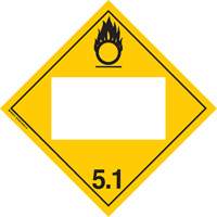 Plaque-&eacute;tiquette TMD oxidant, Vinyle adh&eacute;sif Rideout Tool & Machine Inc.