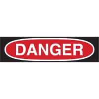 "Danger" Sign, 7" x 10", Polystyrene, English SW638 | Rideout Tool & Machine Inc.