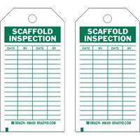Inspection Record Tags, Polyester, 4" W x 7" H, English SX415 | Rideout Tool & Machine Inc.