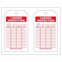 Inspection Record Tags, Polyester, 4" W x 7" H, English SX416 | Rideout Tool & Machine Inc.