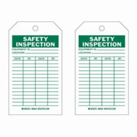 Safety Inspection Tags, Polyester, 4" W x 7" H, English SX418 | Rideout Tool & Machine Inc.