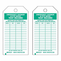 Test Record Tags, Polyester, 4" W x 7" H, English SX423 | Rideout Tool & Machine Inc.