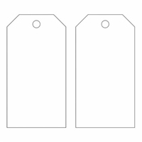 Blank Accident Prevention Tags, Metal, 3" W x 5-3/4" H SX816 | Rideout Tool & Machine Inc.