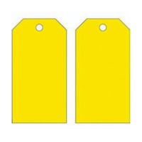 Blank Accident Prevention Tags, Metal, 3" W x 5-3/4" H SX817 | Rideout Tool & Machine Inc.