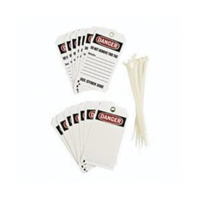 Self-Laminating Accident Prevention Tags, Polyester, 3" W x 5-3/4" H, English SX849 | Rideout Tool & Machine Inc.