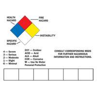 Blank Write-On Container Label, Vinyl, Sheet, 14" L x 10" W SY062 | Rideout Tool & Machine Inc.