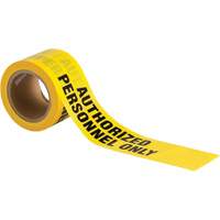 Barricade Tape, English, 3" W x 200' L, 3 mils, Black on Yellow SY735 | Rideout Tool & Machine Inc.