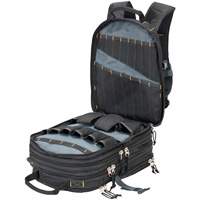 Sacs &agrave; dos pour outils &agrave; 75 pochettes, 13" lo x 17-1/2" la, Noir, Nylon Rideout Tool & Machine Inc.