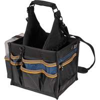 Grands porte-outils pour &eacute;lectriciens et travaux de maintenance, Polyester, 23 pochettes, Noir Rideout Tool & Machine Inc.