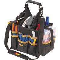 Grands porte-outils pour &eacute;lectriciens et travaux de maintenance, Polyester, 23 pochettes, Noir Rideout Tool & Machine Inc.