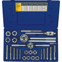 Hanson&reg; Fractional Tap & Hex Die Set, 25 Pieces Rideout Tool & Machine Inc.