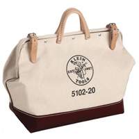 Sac d'outils robuste de 20 po, Toile, 1 pochettes, Brun/Naturel Rideout Tool & Machine Inc.