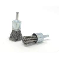 Crimped Wire End Brush, 3/4" Dia., 0.014" Wire Dia., 1/4" Shank Rideout Tool & Machine Inc.