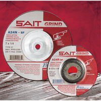 A24N Fast Grinding Wheel, 6" x 1/4", 7/8" Arbor, Aluminum Oxide, Type 27 Rideout Tool & Machine Inc.