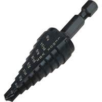 #3 Step Drill Bit, 1/4" - 3/4" , 1/16" Increments, High Speed Steel Rideout Tool & Machine Inc.