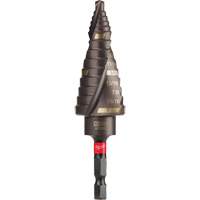 #8 Shockwave Impact Duty Step Drill Bit, 1/2" - 1" , 1/16" Increments, Titanium Rideout Tool & Machine Inc.
