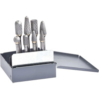 Jeu de fraises en carbure &agrave; double coupe, 8 morceaux Rideout Tool & Machine Inc.