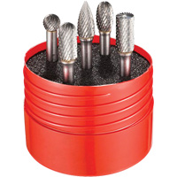 Double Cut Rotary Burr Set, 5 Pieces TCS900 | Rideout Tool & Machine Inc.