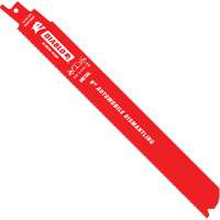 Reciprocating Blade for Auto Dismantling, Bi-Metal, 10-14 TPI, 9" L x 1" W Rideout Tool & Machine Inc.