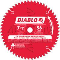 Lame de scie en aluminium, 7-1/4", 56 dents, Pour Non ferreux Rideout Tool & Machine Inc.