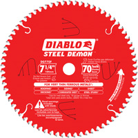 Lame de scie &agrave; d&eacute;couper Steel Demon, 7-1/4", 70 dents, Pour M&eacute;tal Rideout Tool & Machine Inc.