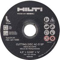 AC-D SP Cut-Off Wheel, 4-1/2" x 0.045", 7/8" Arbor, Type 1, 13580 RPM TCT908 | Rideout Tool & Machine Inc.
