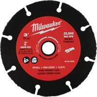 Carbide Abrasive Blade, 3" x 3/8" Arbor, Silicon Carbide, 20000 RPM Rideout Tool & Machine Inc.