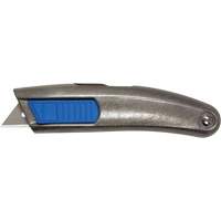 Couteau r&eacute;tractable non peintur&eacute; SECUPRO MEGASAFE, 20 mm, Acier inoxydable, Robuste, Prise en Aluminium Rideout Tool & Machine Inc.