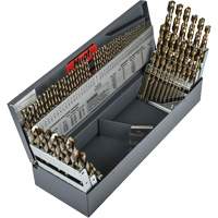 Heavy-Duty Jobber Length Combination Drill Bit Set, 114 Pieces, High Speed Cobalt Rideout Tool & Machine Inc.