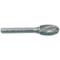 Fraise ovale, 1/4" dia., 1/4" Tige, 3/8" Prof. de la coupe Rideout Tool & Machine Inc.