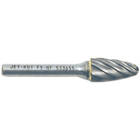 F5-NF 1/4" Round Nose Shape Bur for Aluminum/Non-Ferrous Materials, 1/2" Dia. Rideout Tool & Machine Inc.