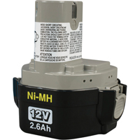 Pod-Style Battery, Ni-MH, 12 V, 2.6 A Rideout Tool & Machine Inc.