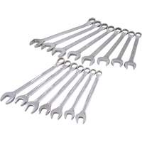 Mirror Chrome Wrench Set, Combination, 15 Pieces, Metric Rideout Tool & Machine Inc.