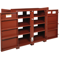 Jobsite Shelf Cabinet, Steel, 63.7 Cubic Feet, Red TEP169 | Rideout Tool & Machine Inc.