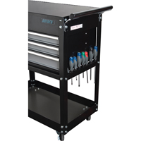 Utility Cart, 4 Drawers, 18" L x 33" W x 39" H, Black Rideout Tool & Machine Inc.