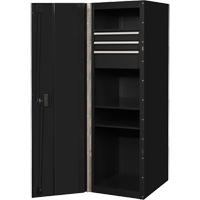 Armoire lat&eacute;rale s&eacute;rie RX, 3 tiroirs, 19" la x 25" p x 61" h, Noir Rideout Tool & Machine Inc.