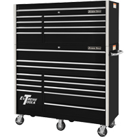 RX Series Rolling Tool Cabinet, 12 Drawers, 55" W x 25" D x 46" H, Black TEQ500 | Rideout Tool & Machine Inc.