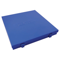 Slim Metal Box, 10-1/2" D x 9-1/4" W x 1-1/4" H, Blue Rideout Tool & Machine Inc.