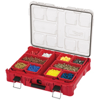 Organisateur Packout, 20" x 15" x 5", Noir/Rouge Rideout Tool & Machine Inc.