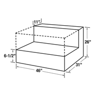 Steel Fuel Transfer Tank, Steel, 85 gal. Capacity, Black Rideout Tool & Machine Inc.