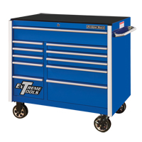 RX Series Rolling Tool Cabinet, 11 Drawers, 41-1/2" W x 25-1/2" D x 40-1/2" H, Blue TEQ764 | Rideout Tool & Machine Inc.